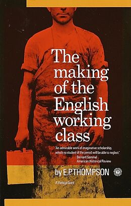 Couverture cartonnée The Making of the English Working Class de E P Thompson