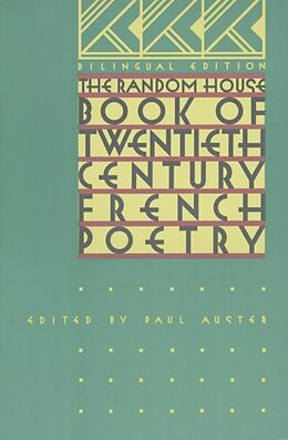 Broché Random House Book 20th Century French Poetry de Paul Auster