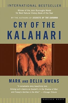 Broché Cry of the Kalahari de Mark; Owens, Delia Owens