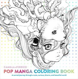 Kartonierter Einband Pop Manga Coloring Book von Camilla D&apos;Errico