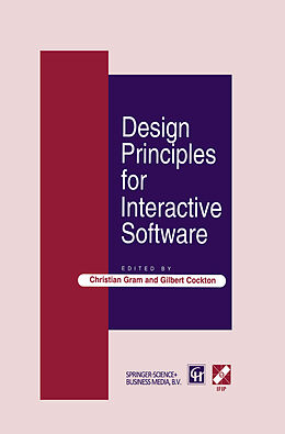 Livre Relié Design Principles for Interactive Software de 