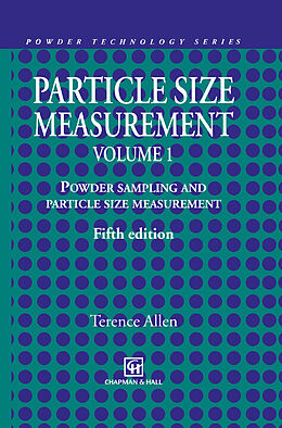 Fester Einband Particle Size Measurement von Terence Allen