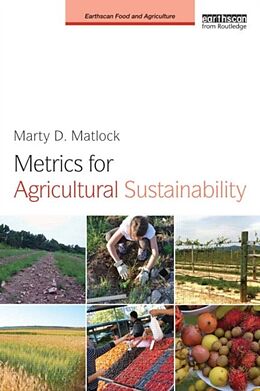 Couverture cartonnée Metrics for Agricultural Sustainability de Matlock Marty D.