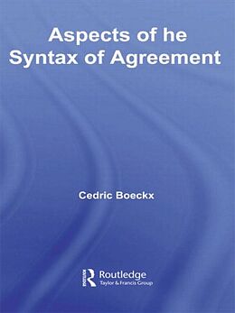 Couverture cartonnée Aspects of the Syntax of Agreement de Cedric Boeckx