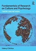 Couverture cartonnée Fundamentals of Research on Culture and Psychology de Valery Chirkov