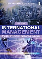 Couverture cartonnée International Management de Sweeney Paul D., McFarlin Dean B.