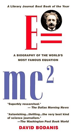 Couverture cartonnée E=mc2 de David Bodanis