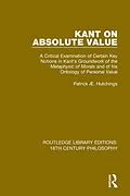 PDF Kant on Absolute Value von Patrick Æ. Hutchings