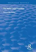 PDF The Italian Legal Tradition von Thomas Glyn Watkin