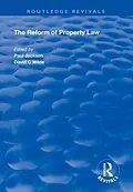 E-Book (epub) The Reform of Property Law von Paul Jackson, David C. Wilde
