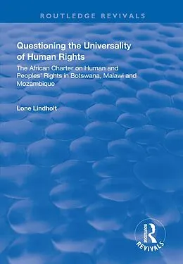E-Book (epub) Questioning the Universality of Human Rights von Lone Lindholt