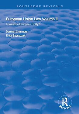 eBook (epub) European Union Law de Damian Chalmers, Erika Szyszczak