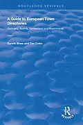E-Book (epub) A Guide to European Town Directories von Gareth Shaw, Tim Coles