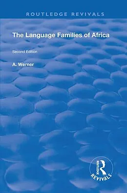 E-Book (epub) The Language Families Of Africa von A. Werner