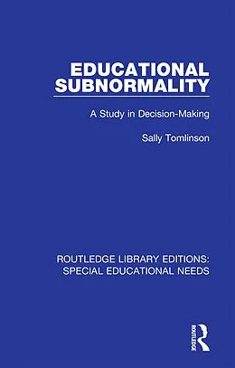 E-Book (pdf) Educational Subnormality von Sally Tomlinson