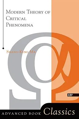 E-Book (epub) Modern Theory Of Critical Phenomena von Shang-Keng Ma