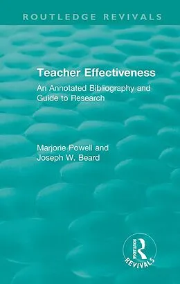 E-Book (pdf) Teacher Effectiveness von Marjorie Powell, Joseph W. Beard