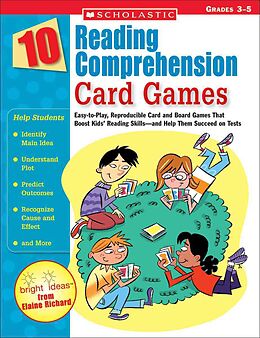 Kartonierter Einband 10 Reading Comprehension Card Games von Elaine Richard