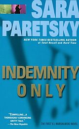 Couverture cartonnée Indemnity Only de Sara Paretsky