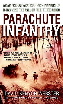 Couverture cartonnée Parachute Infantry de David Webster