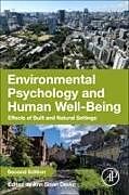 Couverture cartonnée Environmental Psychology and Human Well-Being de 