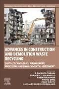 Couverture cartonnée Advances in Construction and Demolition Waste Recycling de 