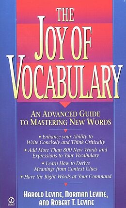 Kartonierter Einband The Joy of Vocabulary von Harold Levine, Norman Levine, Robert T. Levine