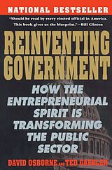 Couverture cartonnée Reinventing Government de David Osborne, Ted Gaebler