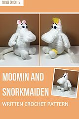 eBook (epub) Moomin and Snorkmaiden - Written Crochet Pattern de Teenie Crochets