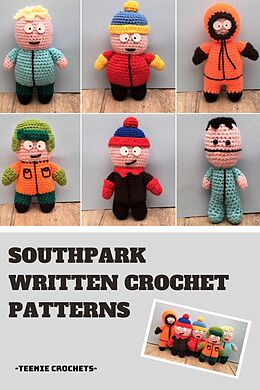 eBook (epub) Southpark - Written Crochet Patterns de Teenie Crochets