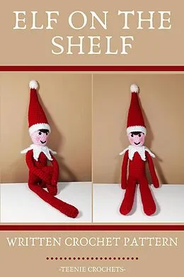 E-Book (epub) Elf on The Shelf - Written Crochet Pattern von Teenie Crochets
