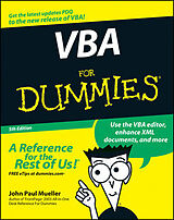 Couverture cartonnée VBA for Dummies de John Paul Mueller