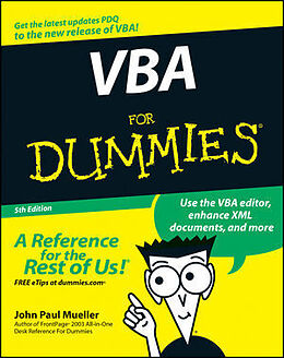 Couverture cartonnée VBA for Dummies de John Paul Mueller