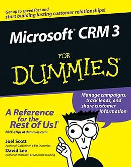 E-Book (pdf) Microsoft CRM 3 For Dummies von Joel Scott, David Lee