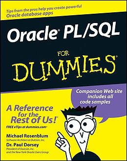 E-Book (pdf) Oracle PL / SQL For Dummies von Michael Rosenblum, Paul Dorsey