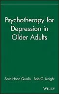 E-Book (pdf) Psychotherapy for Depression in Older Adults von Sara Honn Qualls, Bob G. Knight