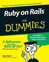 Couverture cartonnée Ruby on Rails for Dummies de Barry Burd