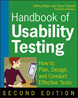 Couverture cartonnée Handbook of Usability Testing de Jeffrey Rubin, Dana Chisnell