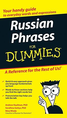 E-Book (pdf) Russian Phrases For Dummies von Andrew Kaufman, Serafima Gettys