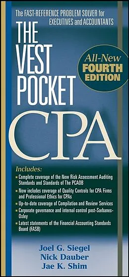 E-Book (pdf) The Vest Pocket CPA, von Joel G. Siegel, Nick A. Dauber, Jae K. Shim