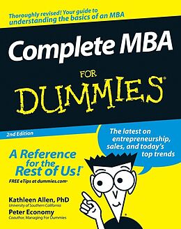 E-Book (pdf) Complete MBA For Dummies, von Kathleen Allen, Peter Economy