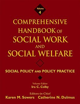 eBook (pdf) Comprehensive Handbook of Social Work and Social Welfare, Social Policy and Policy Practice de Karen M. Sowers