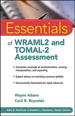 E-Book (epub) Essentials of WRAML2 and TOMAL-2 Assessment von Wayne Adams, Cecil R. Reynolds