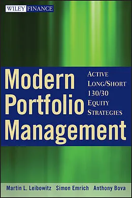 E-Book (epub) Modern Portfolio Management von Martin L. Leibowitz, Simon Emrich, Anthony Bova