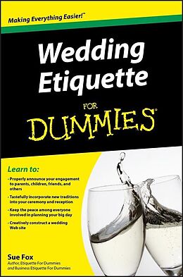 E-Book (epub) Wedding Etiquette For Dummies von Sue Fox