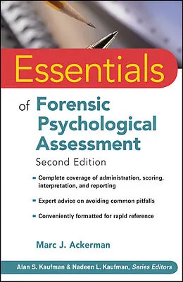 E-Book (epub) Essentials of Forensic Psychological Assessment von Marc J. Ackerman