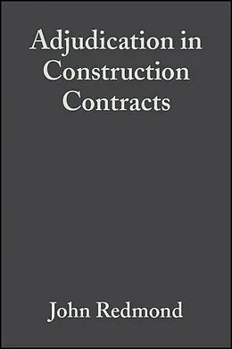 E-Book (pdf) Adjudication in Construction Contracts von John Redmond