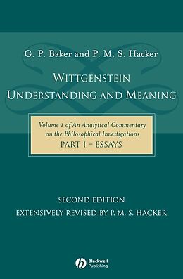 eBook (pdf) Wittgenstein: Understanding and Meaning de Gordon P. Baker, P. M. S. Hacker