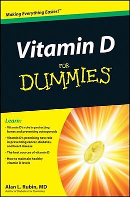 Couverture cartonnée Vitamin D For Dummies de Rubin Alan L.