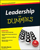 Couverture cartonnée Leadership For Dummies de John Marrin